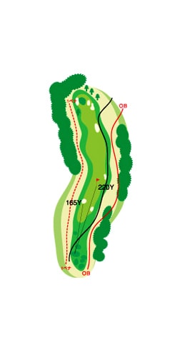 OUTコース HOLE 1 / Par 5