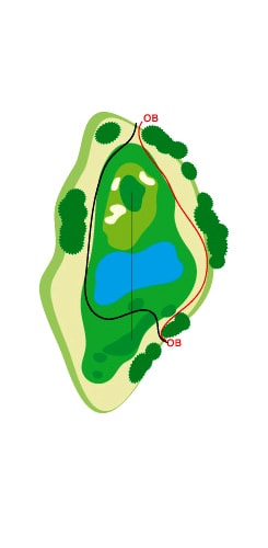 OUTコース HOLE 3 / Par 3