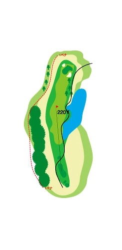 OUTコース HOLE 5 / Par 4