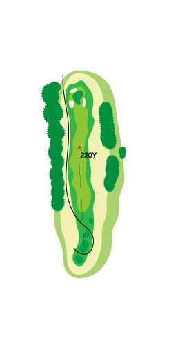 OUTコース HOLE 9 / Par 4