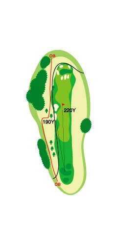 INコース HOLE 13 / Par 4