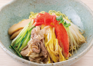 下北牛入り冷やし中華