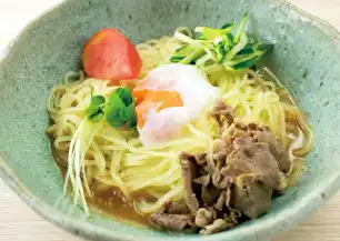 味噌たれ冷麺下北牛添え